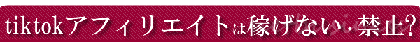 TikTok�A�t�B���G�C�g�͉҂��Ȃ����֎~�H