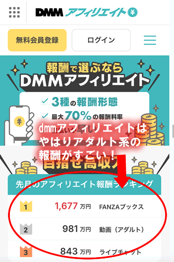 DMM�A�t�B���G�C�g�̕�V