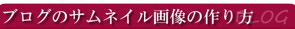 �u���O�̃T���l�C���摜�̍����Ƃ́H