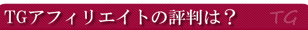 TG�A�t�B���G�C�g�̕]���́H