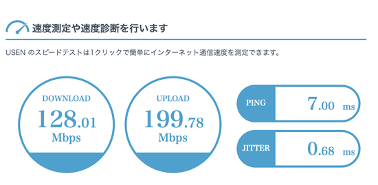 ドコモ光の速度